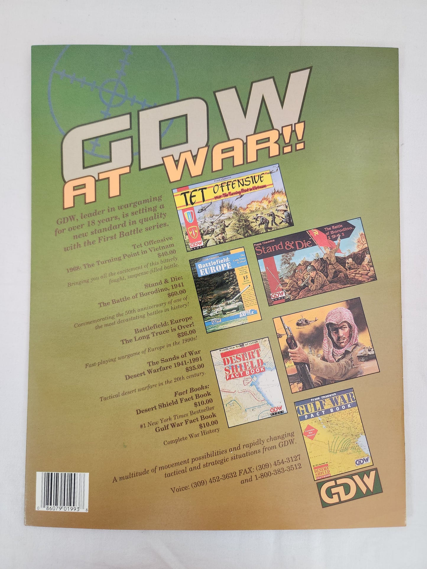 GDW Wargame Battle for Basra (unpunched)