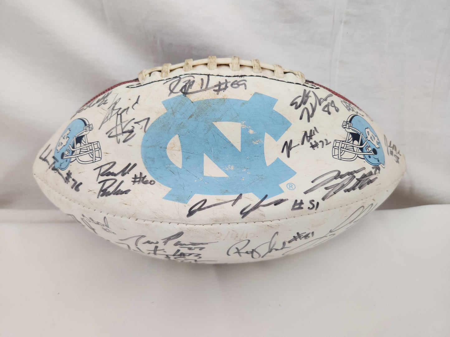 2012 - UNC Tar Heels Signed Football