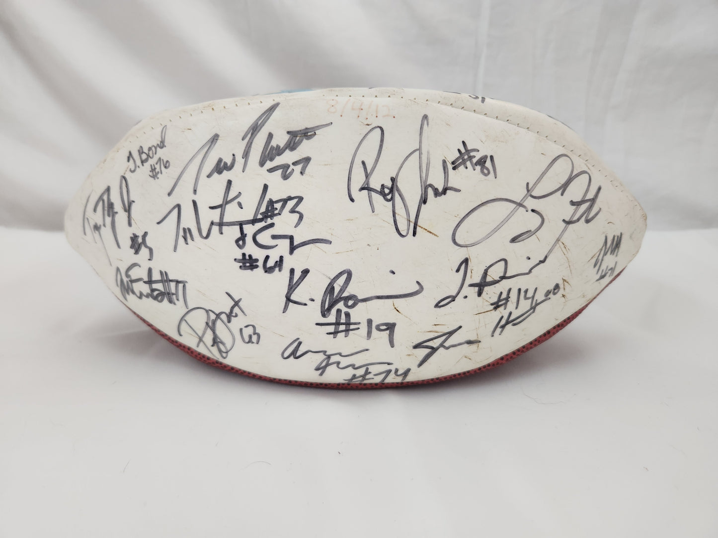 2012 - UNC Tar Heels Signed Football