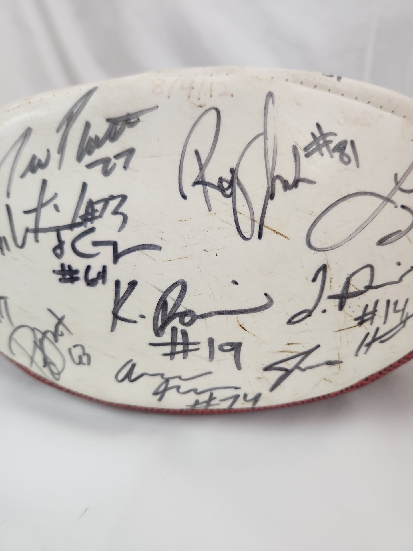 2012 - UNC Tar Heels Signed Football