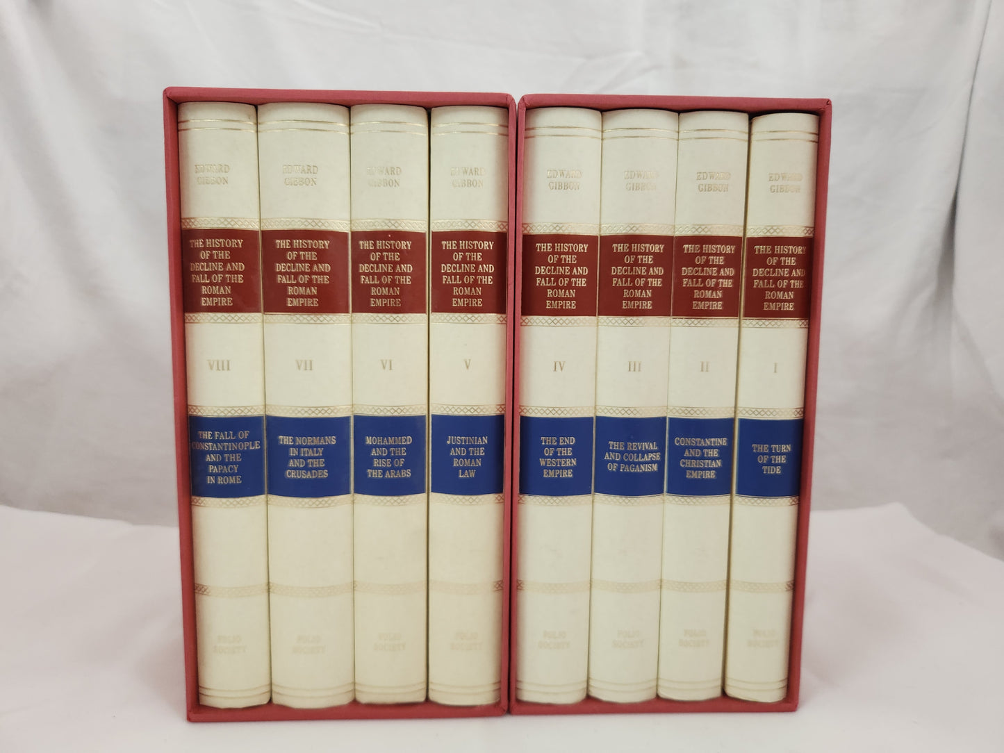 The History of the Decline and Fall of the Roman Empire COMPLETE 8 Folio Gibbon