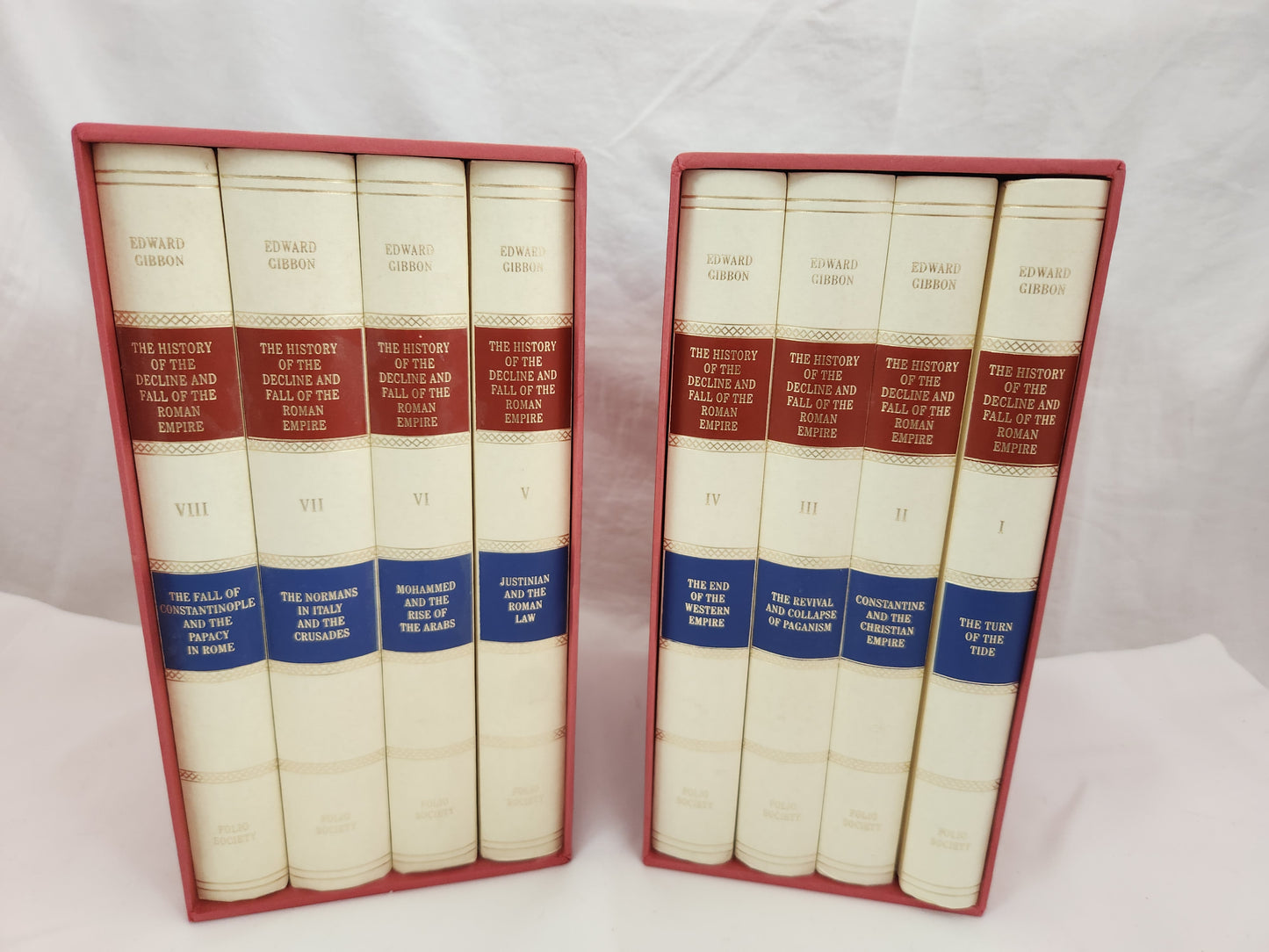 The History of the Decline and Fall of the Roman Empire COMPLETE 8 Folio Gibbon