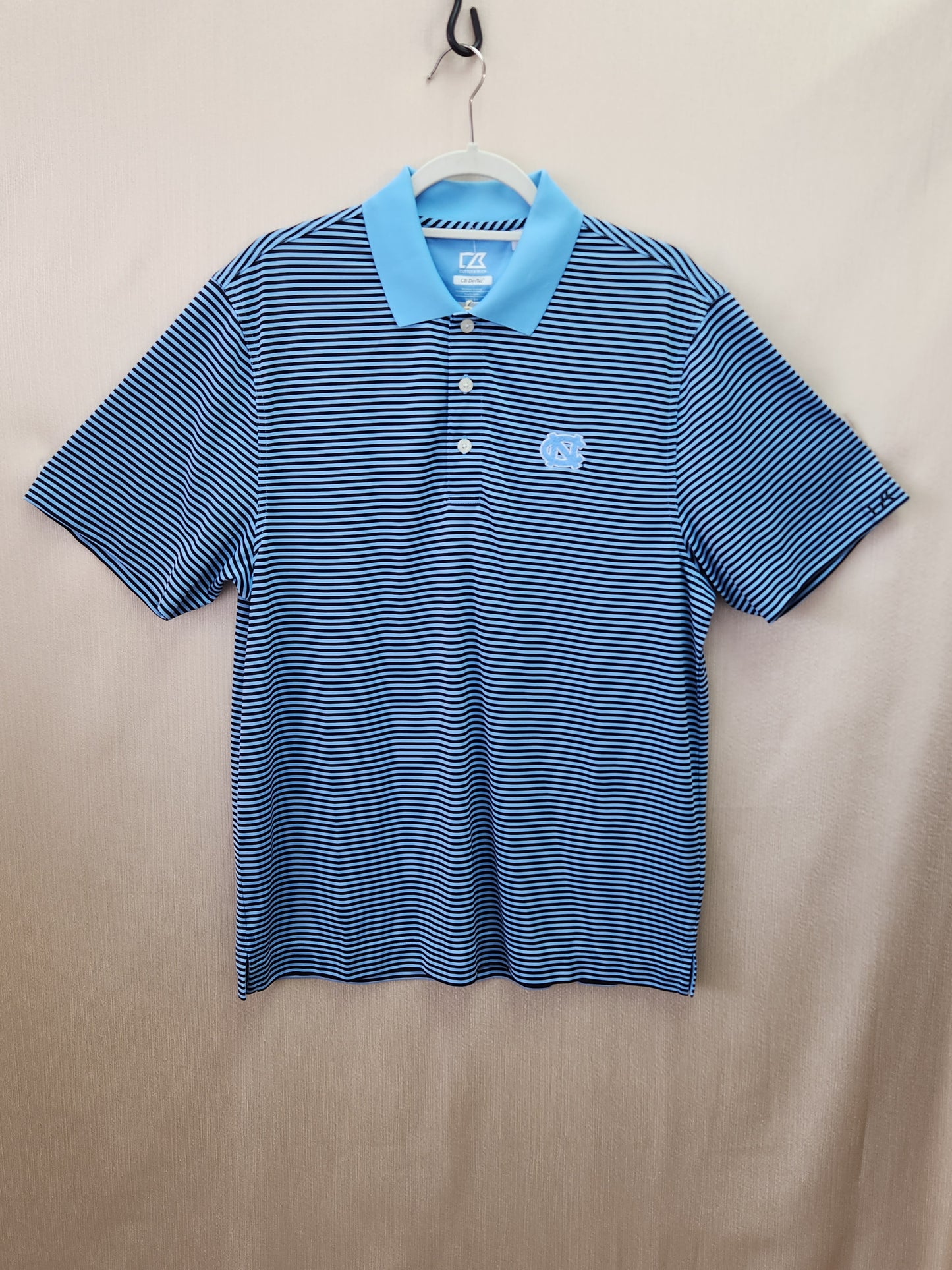 Cutter & Buck UNC CB DryTec Trevor Stripe Polo - Size: M