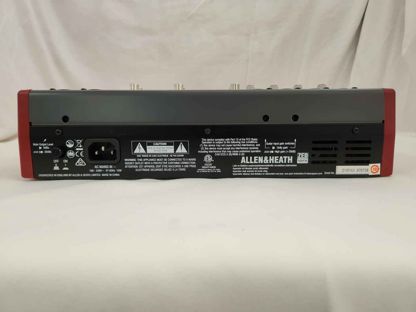 Allen & Heath ZED-10FX Multipurpose Analog Mixer (not tested)