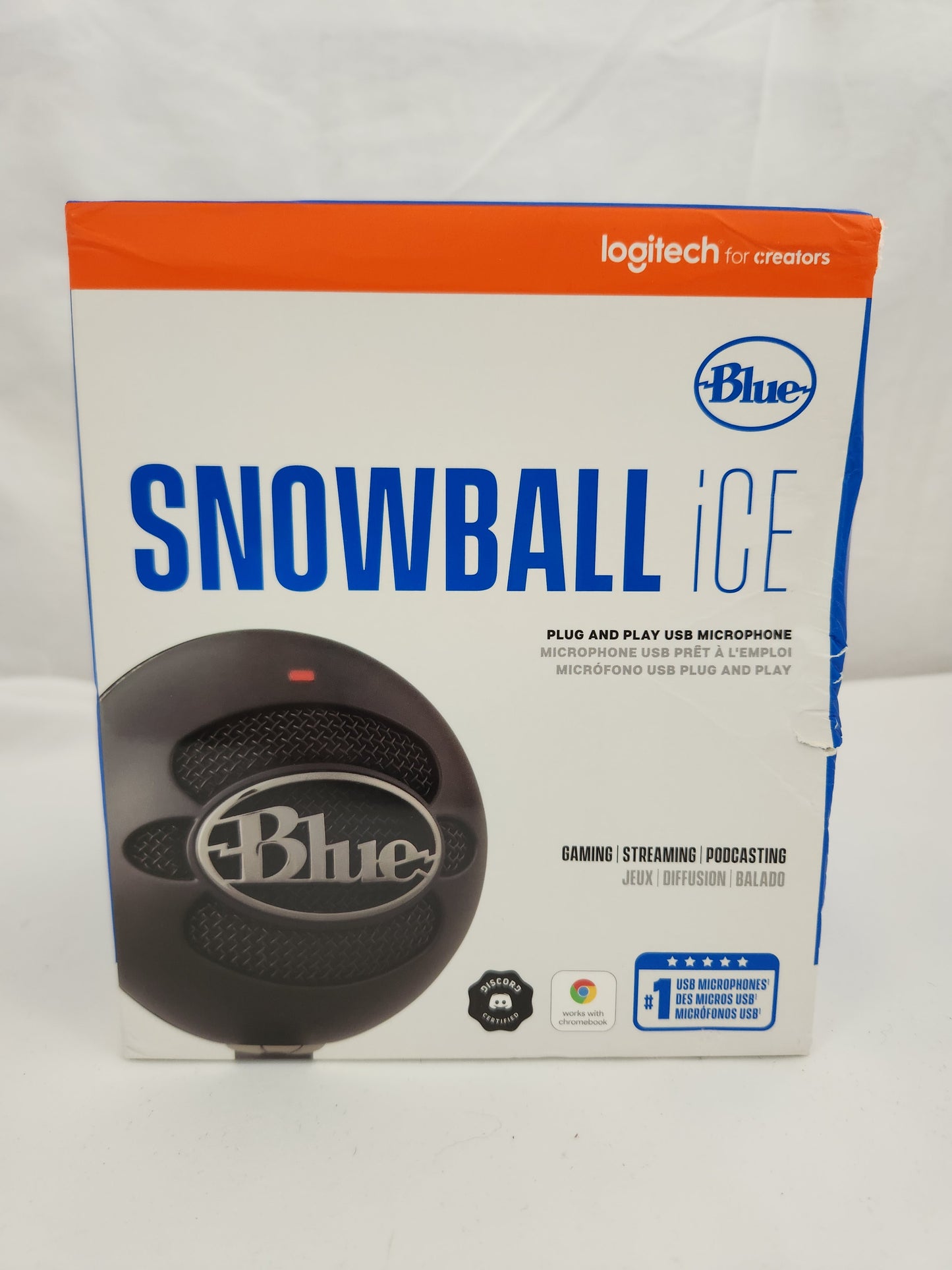 Logitech for Creators Blue Snowball iCE USB Microphone Gaming | Streaming |Podcasting