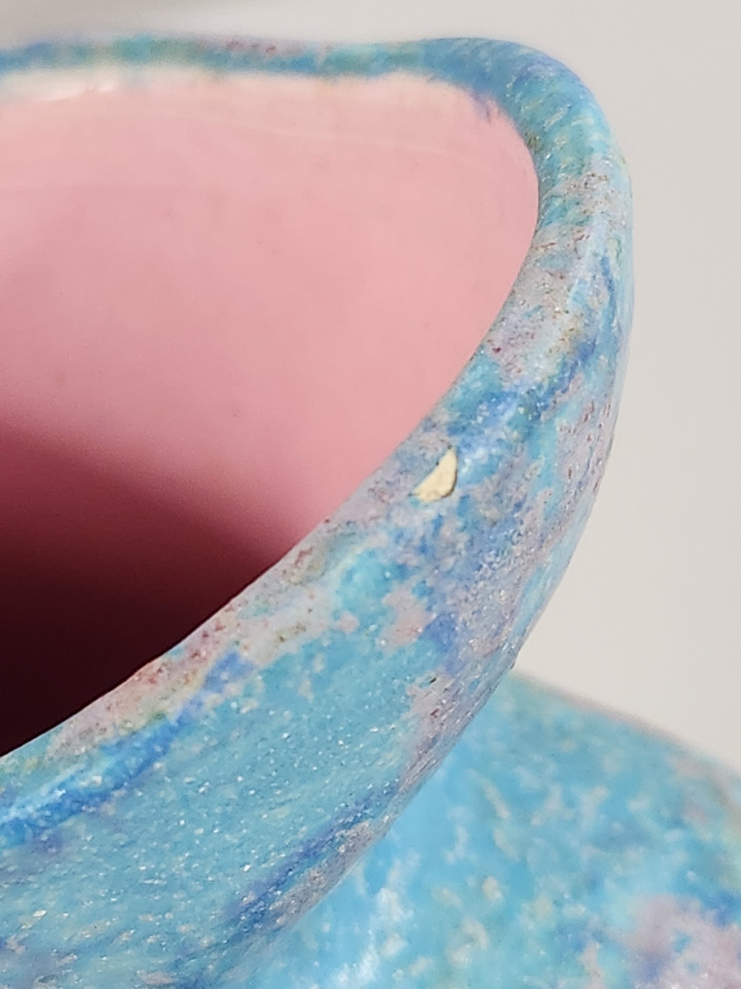 RARE - Stunning Abstract Ceramic Handmade Double-Sided Vase - Signed