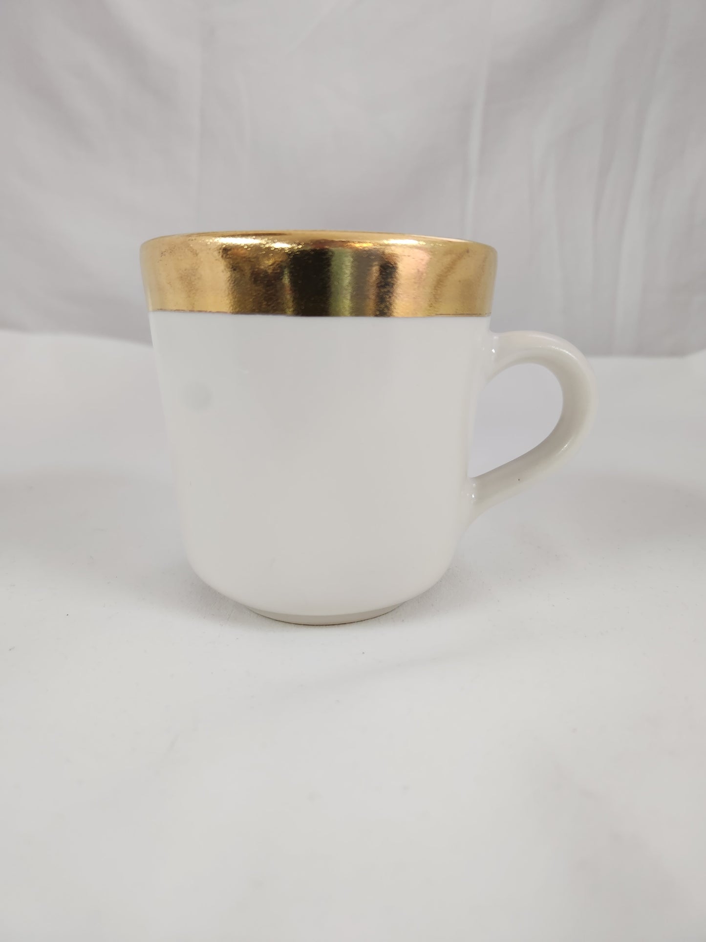 Michael Wainwright White Mug with Gold Trim