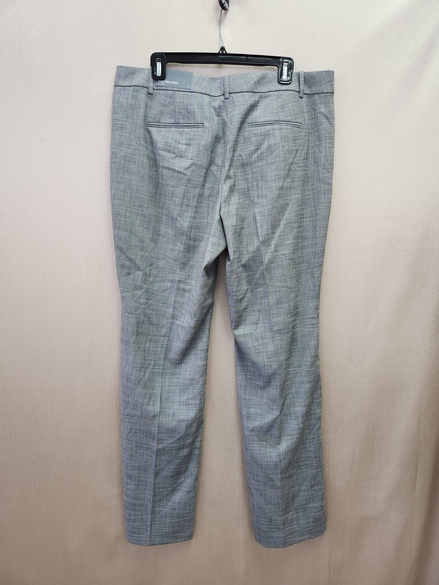 NWT - Ann Taylor Gray Mid-Rise Trouser Pants - Size: 14