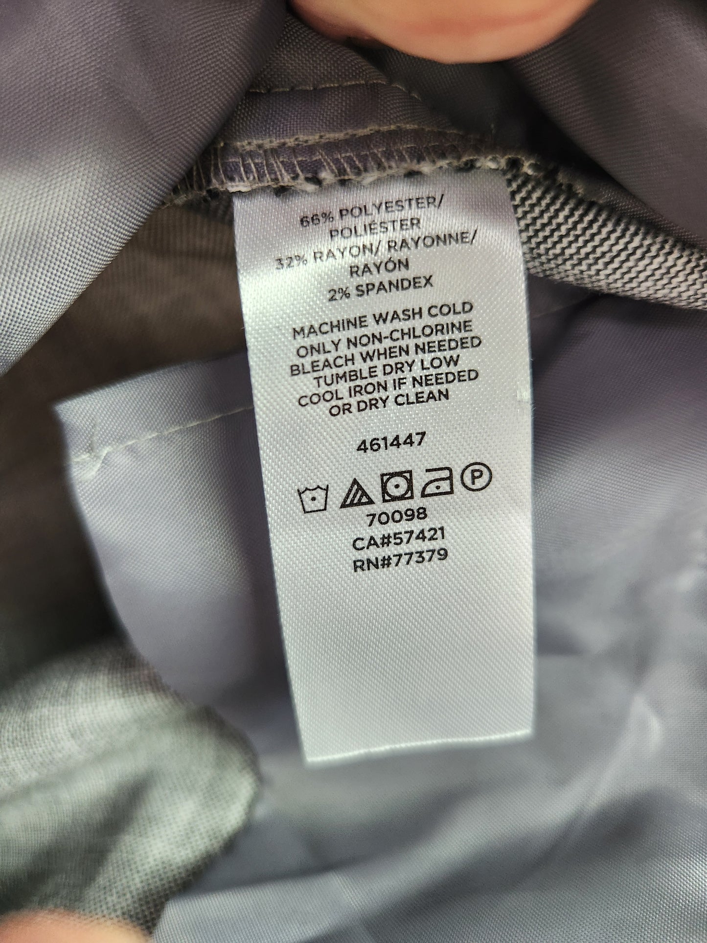 NWT - Ann Taylor Gray Mid-Rise Trouser Pants - Size: 14