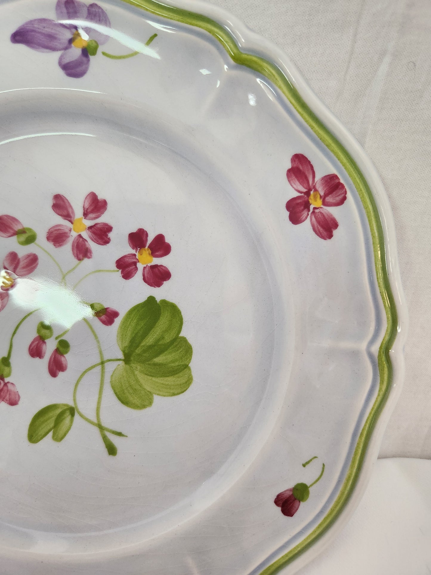 Longchamp Mon Jardin 7-1/2" Salad Plate (crazing)