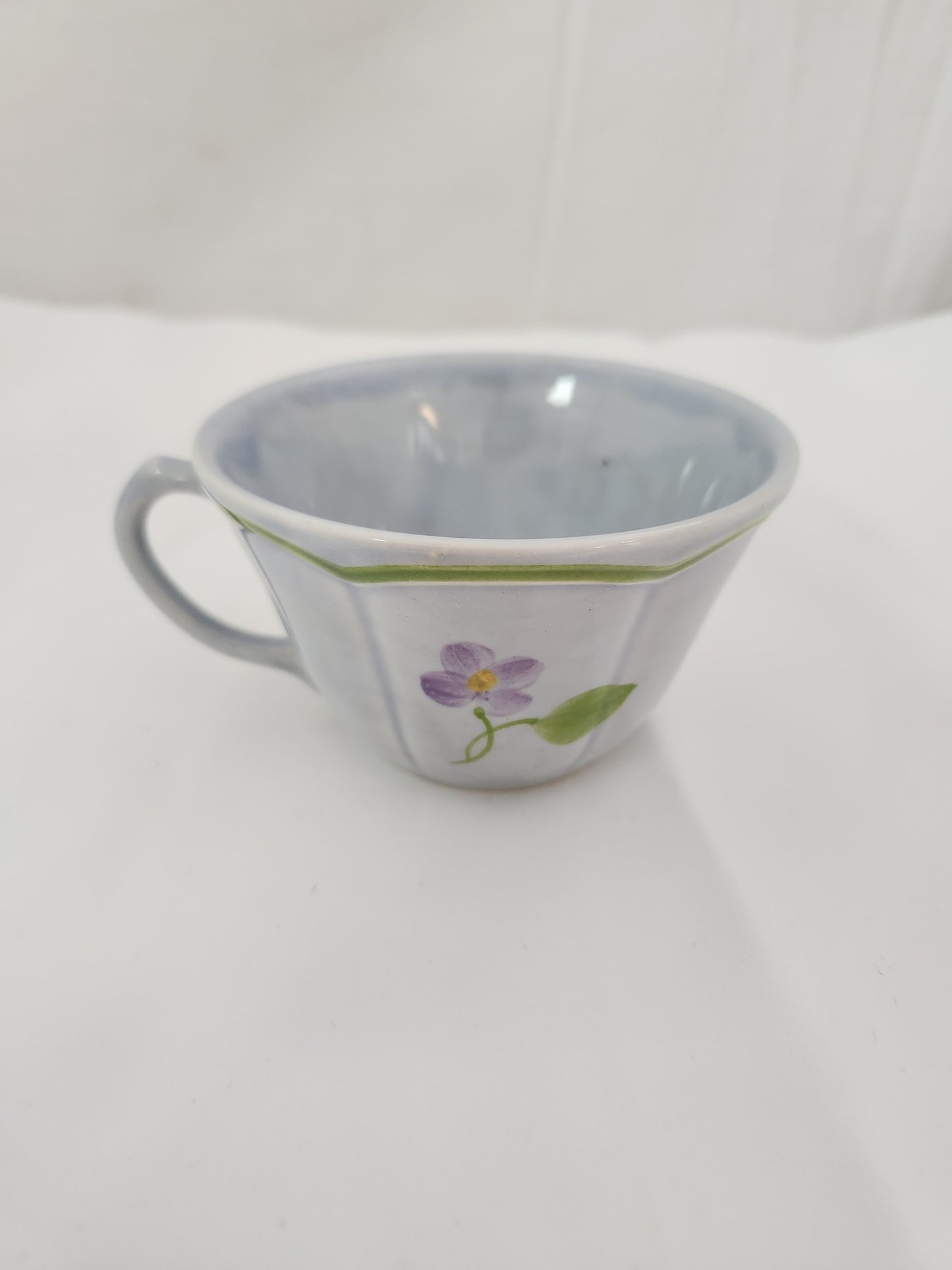 Longchamp Mon Jardin Cup & Saucer (crazing)