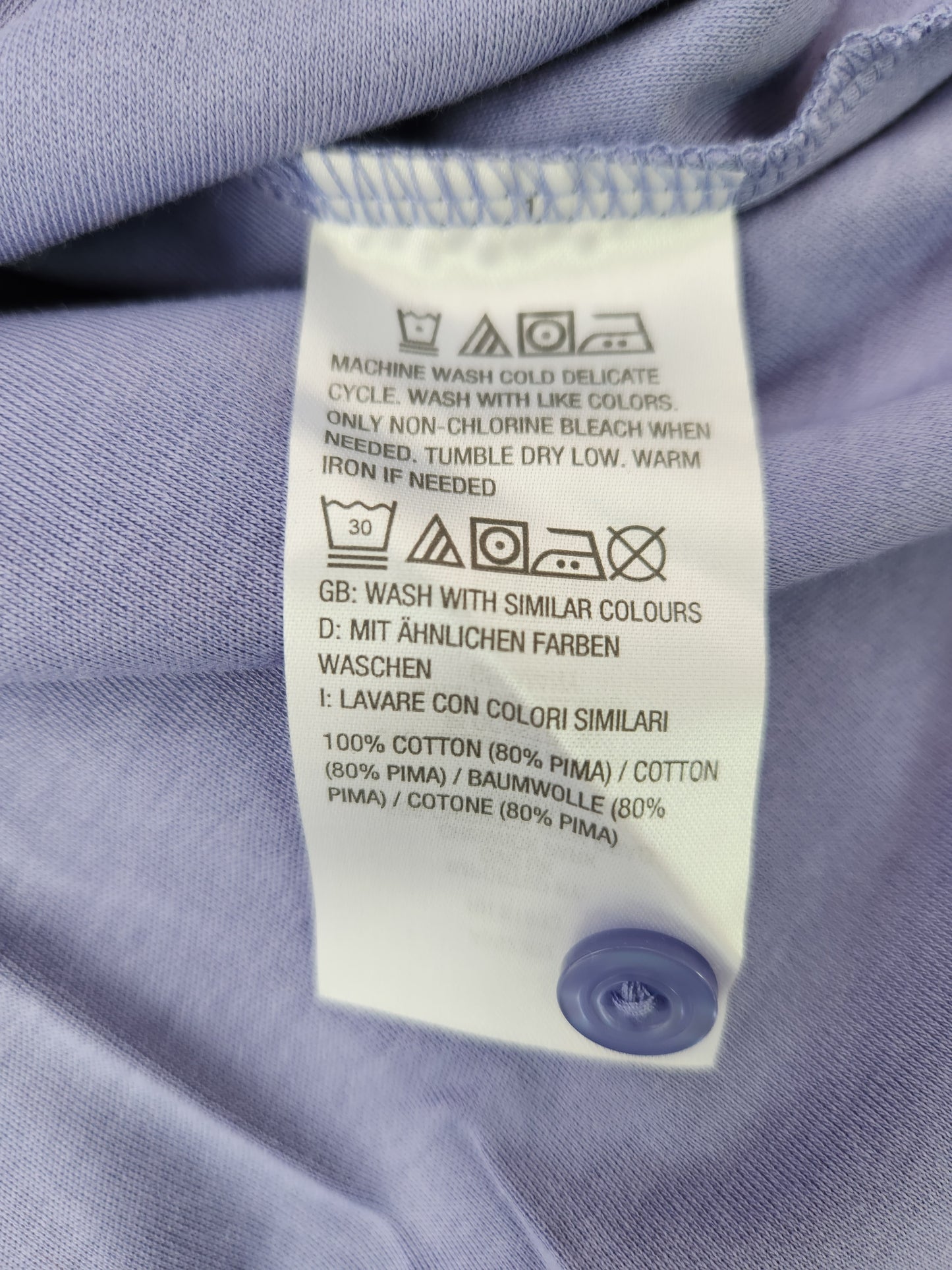Isaac Mizrahi Live Essentials Petite Blue Long Sleeve Button-Up Top - Size: 1XP