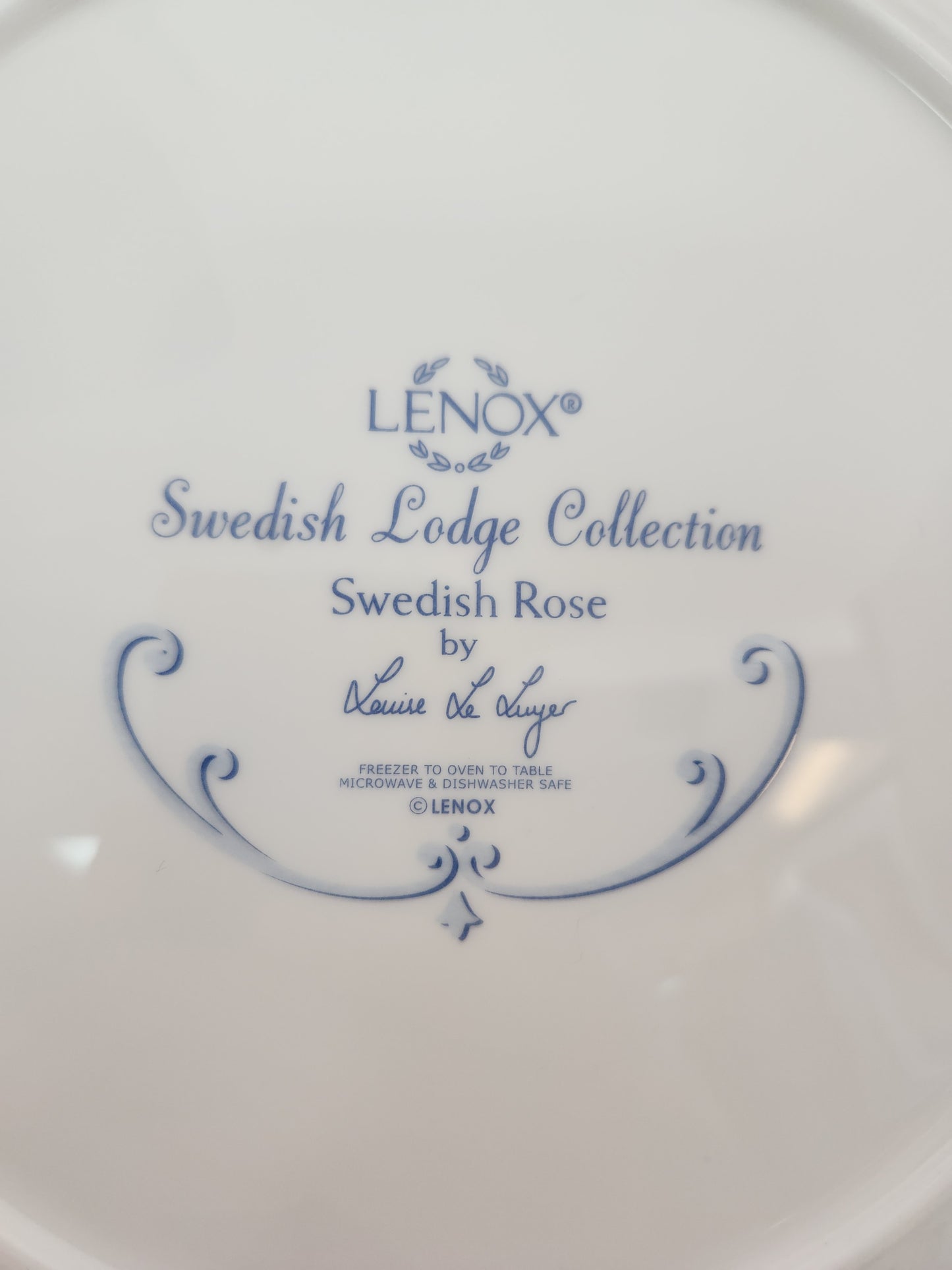 Lenox "Swedish Rose" 11-1/4" Dinner Plate