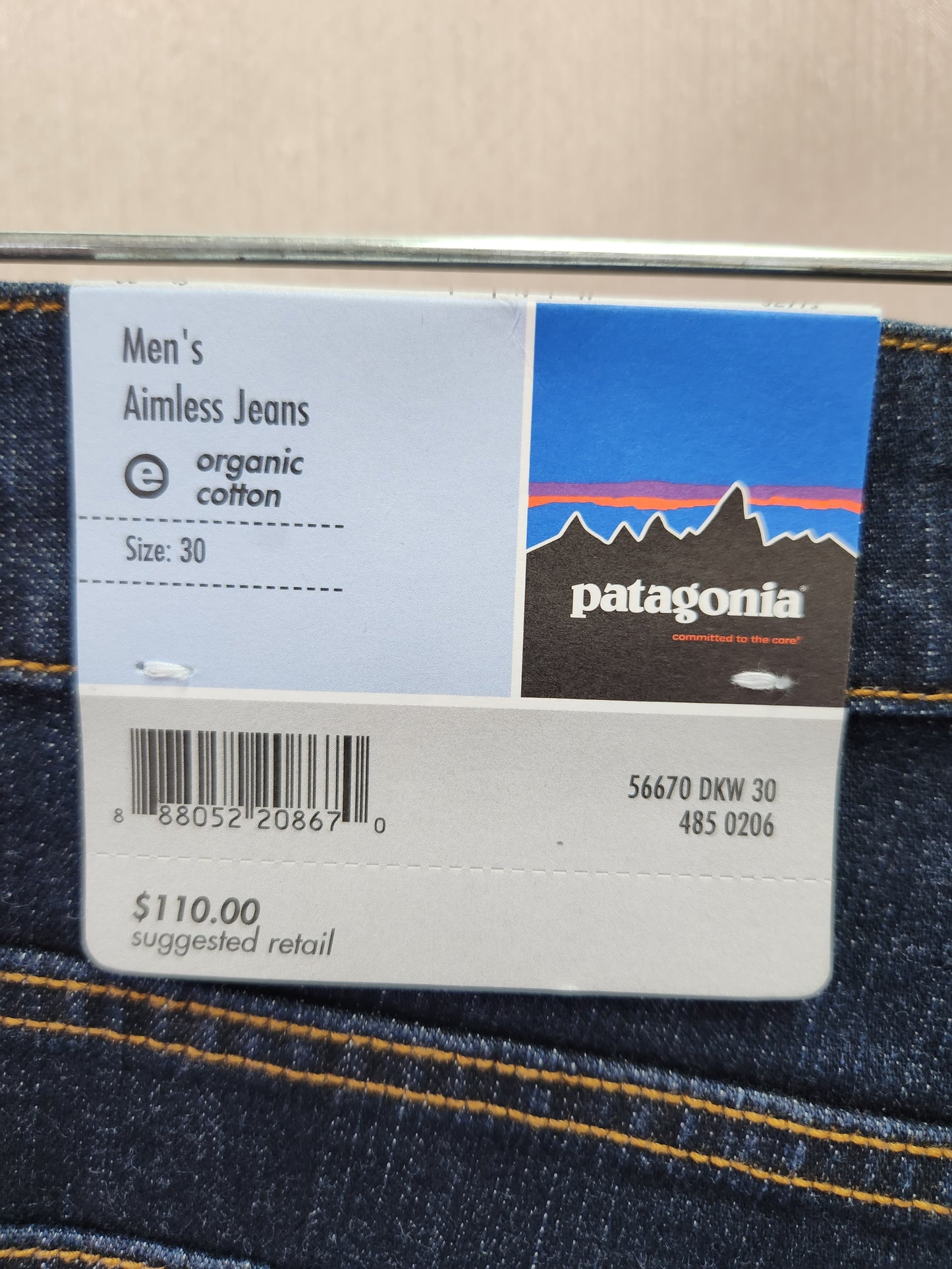 2006 - Patagonia Men's Aimless Button Fly Jeans - Size: 30