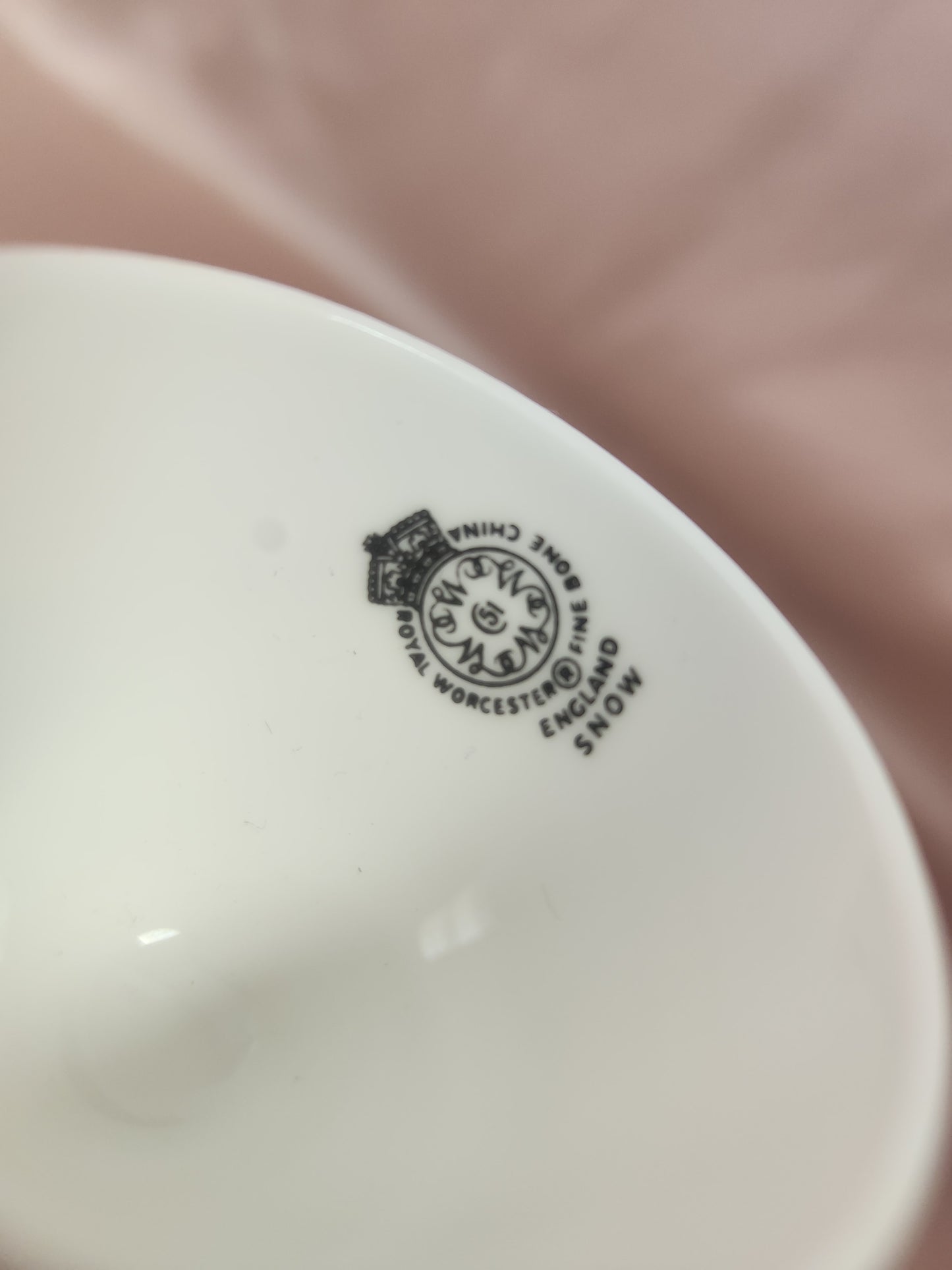 Royal Worcester "Snow" Double Egg Cup