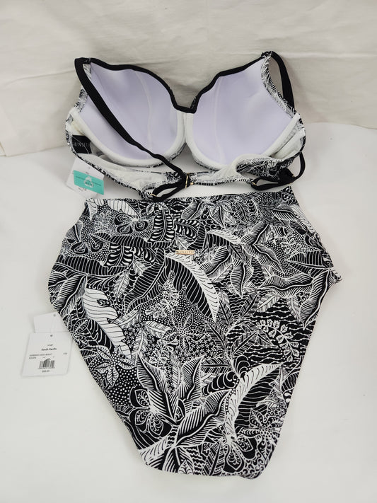 Sunsets South Pacific Carmen Underwire Top - 36DD & Hannah High Waist Bottom Bikini - Size: Large