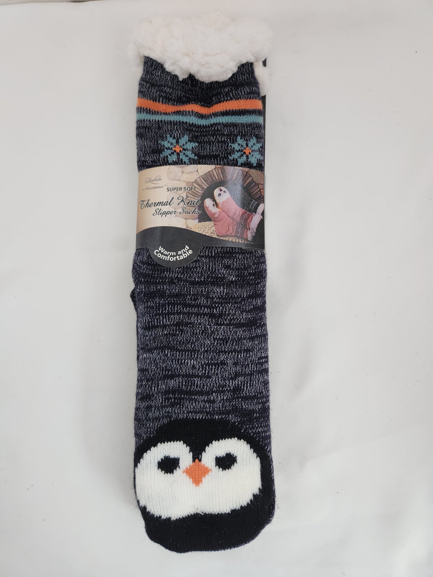 Fashion by Mirabeau Super Soft Thermal Knit Slipper Socks - One Size Fits Most