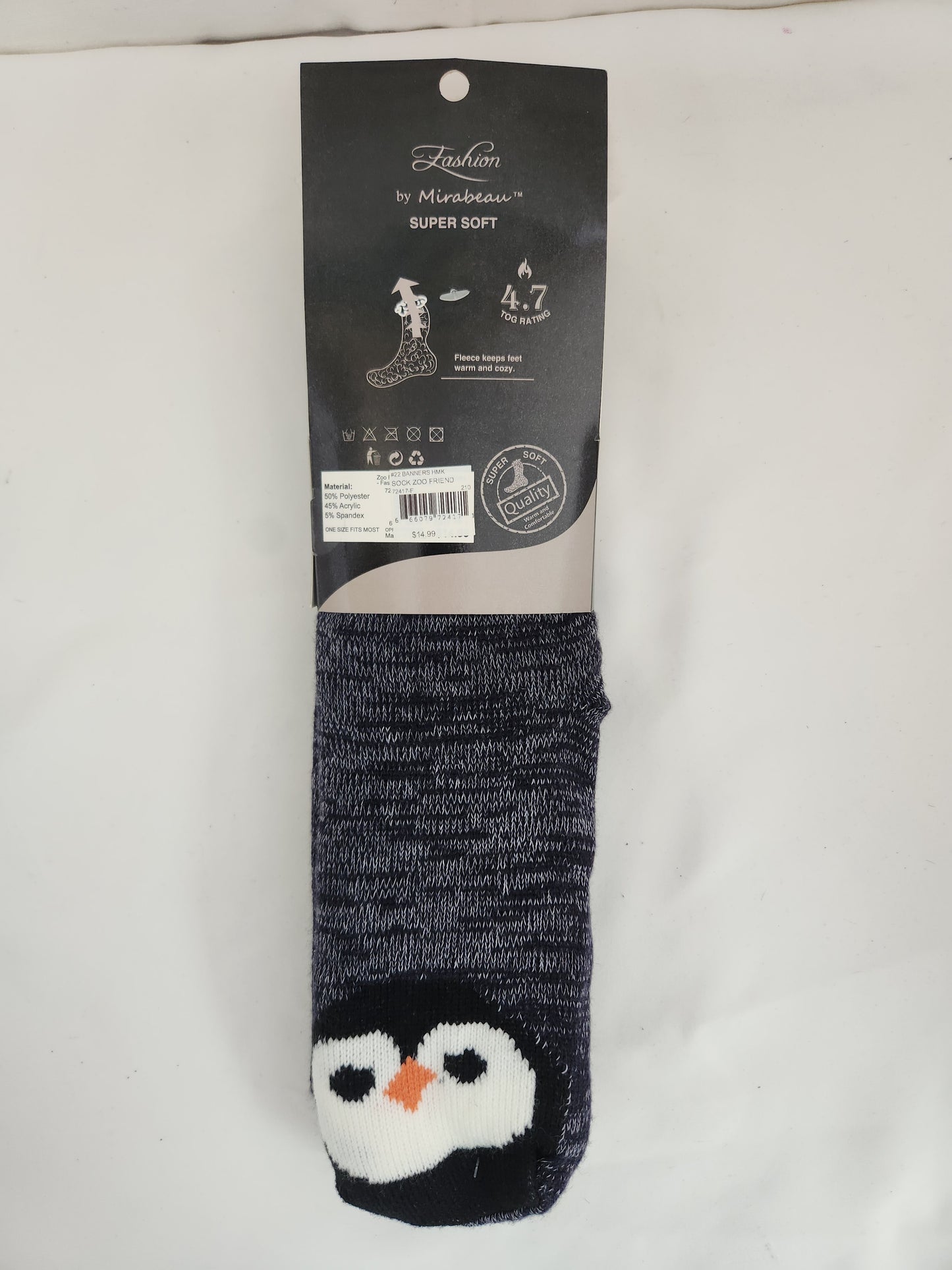 Fashion by Mirabeau Super Soft Thermal Knit Slipper Socks - One Size Fits Most