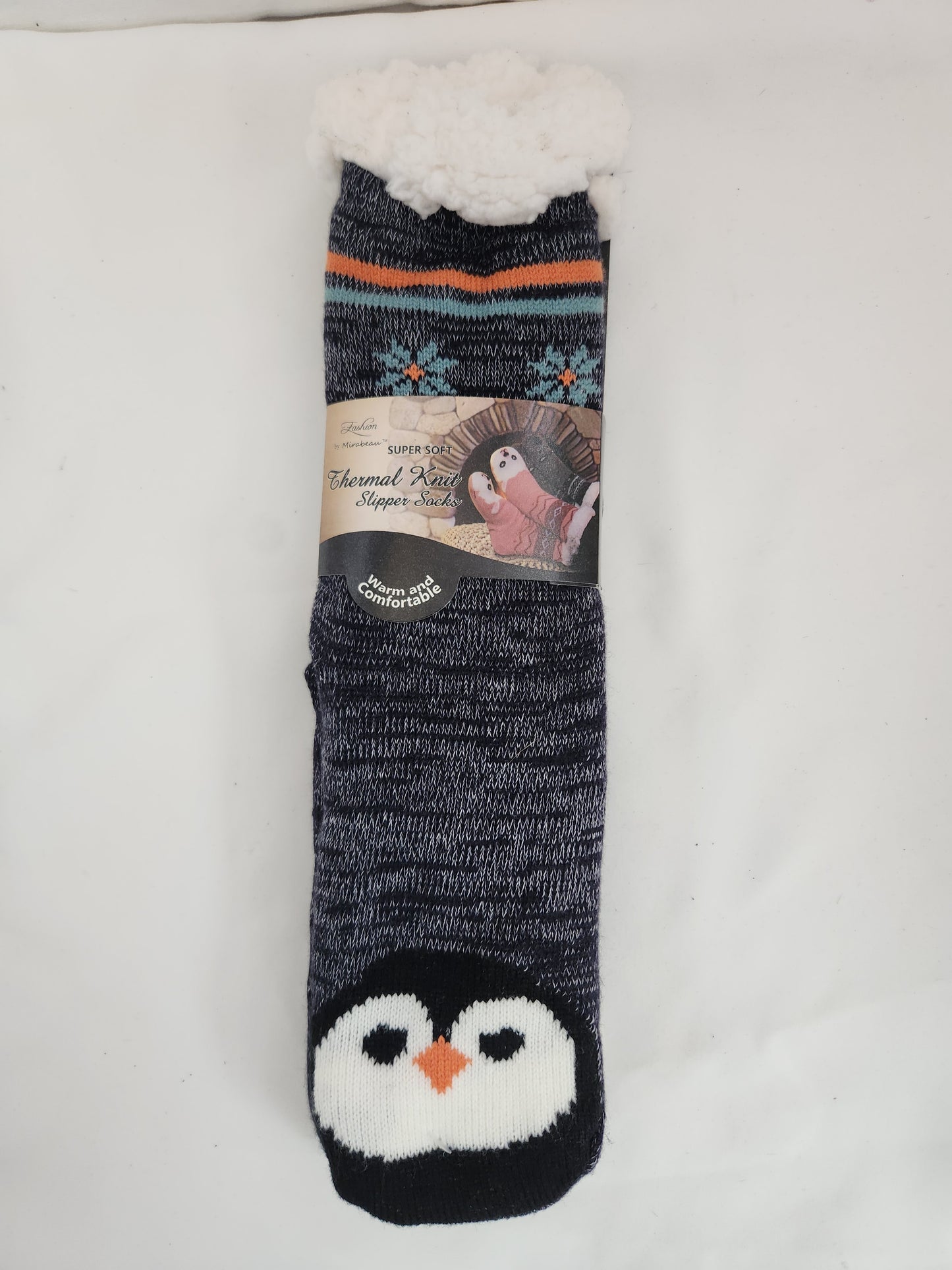 Fashion by Mirabeau Super Soft Thermal Knit Slipper Socks - One Size Fits Most