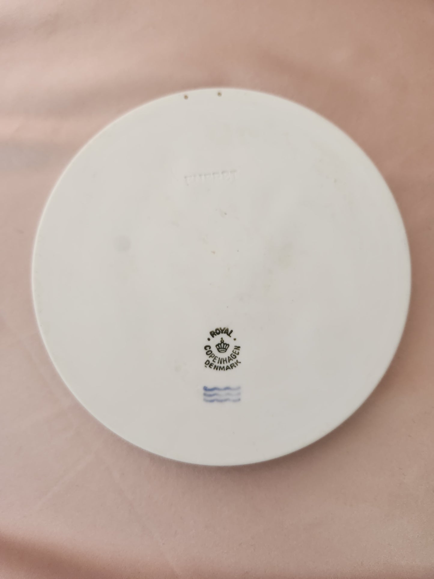 Royal Copenhagen Four Seasons Series "Winter" Bisque Porcelain 5-1/2" Wall Plaque