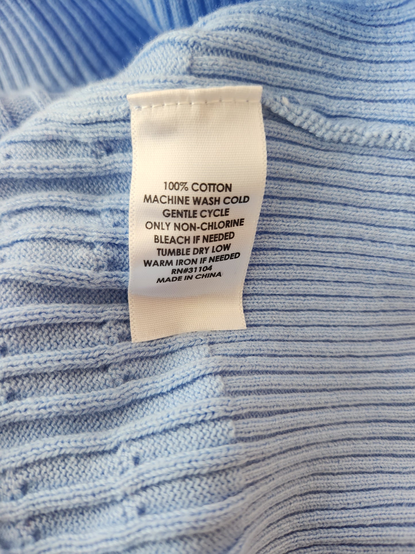 Kim Rogers Cotton Sweater - Size: M