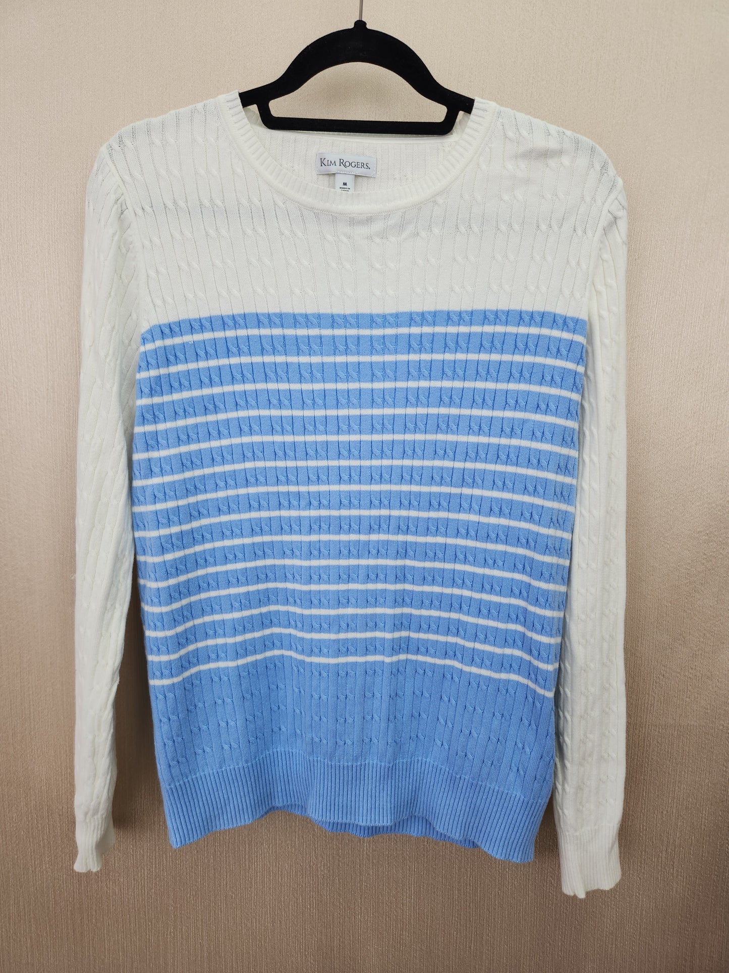 Kim Rogers Cotton Sweater - Size: M