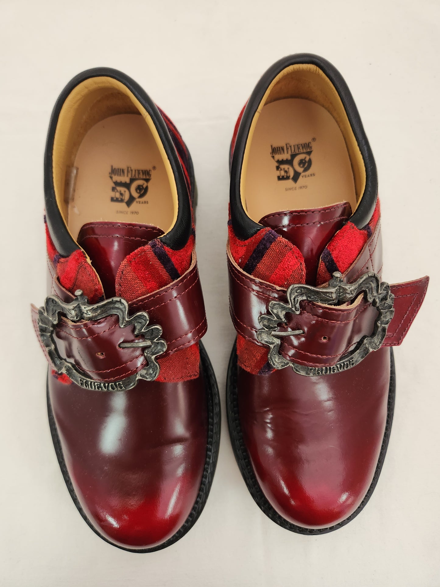 John Fluevog 7th Heaven Johane Angel shoe with custom buckle - Size: M7/W9