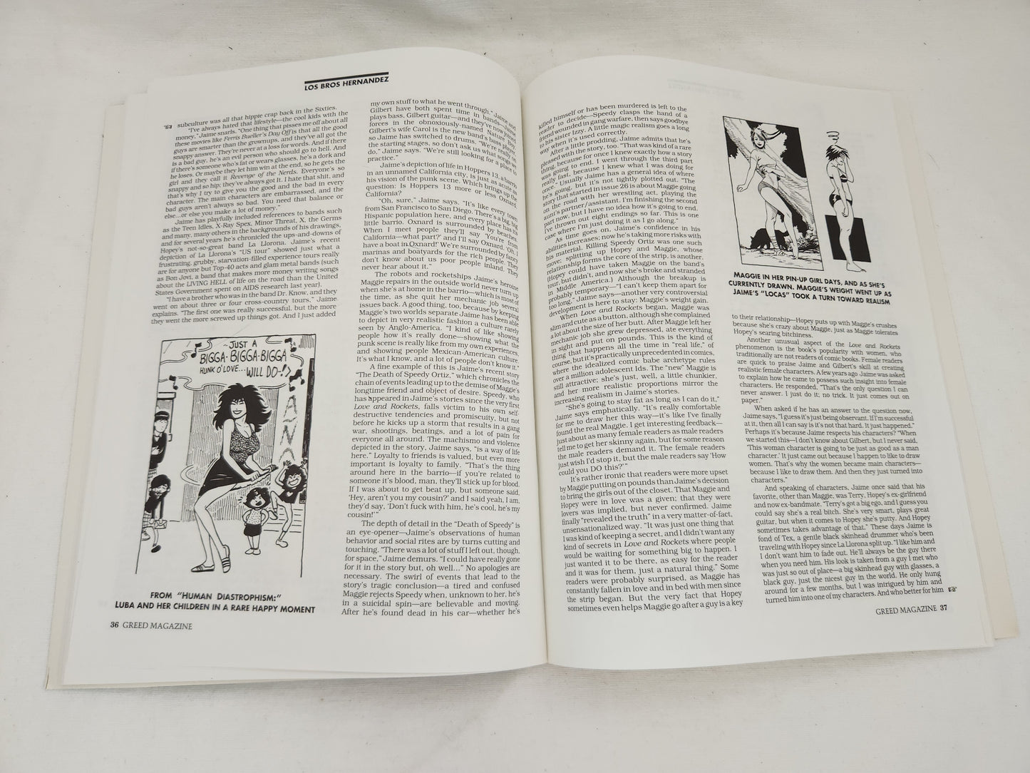 1988 Greed Magazine #5: Love And Rockets - VG