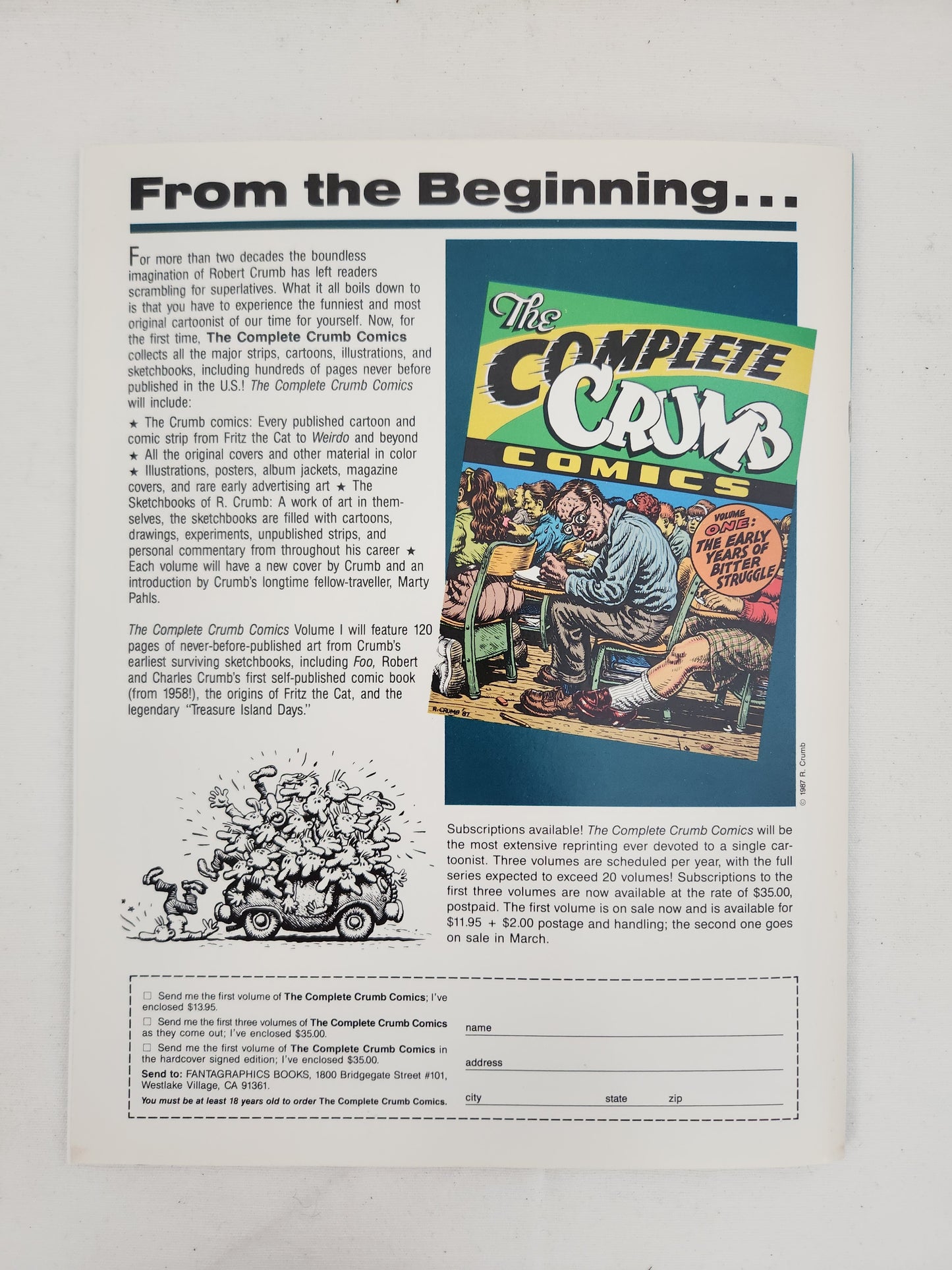 1988 Greed Magazine #5: Love And Rockets - VG