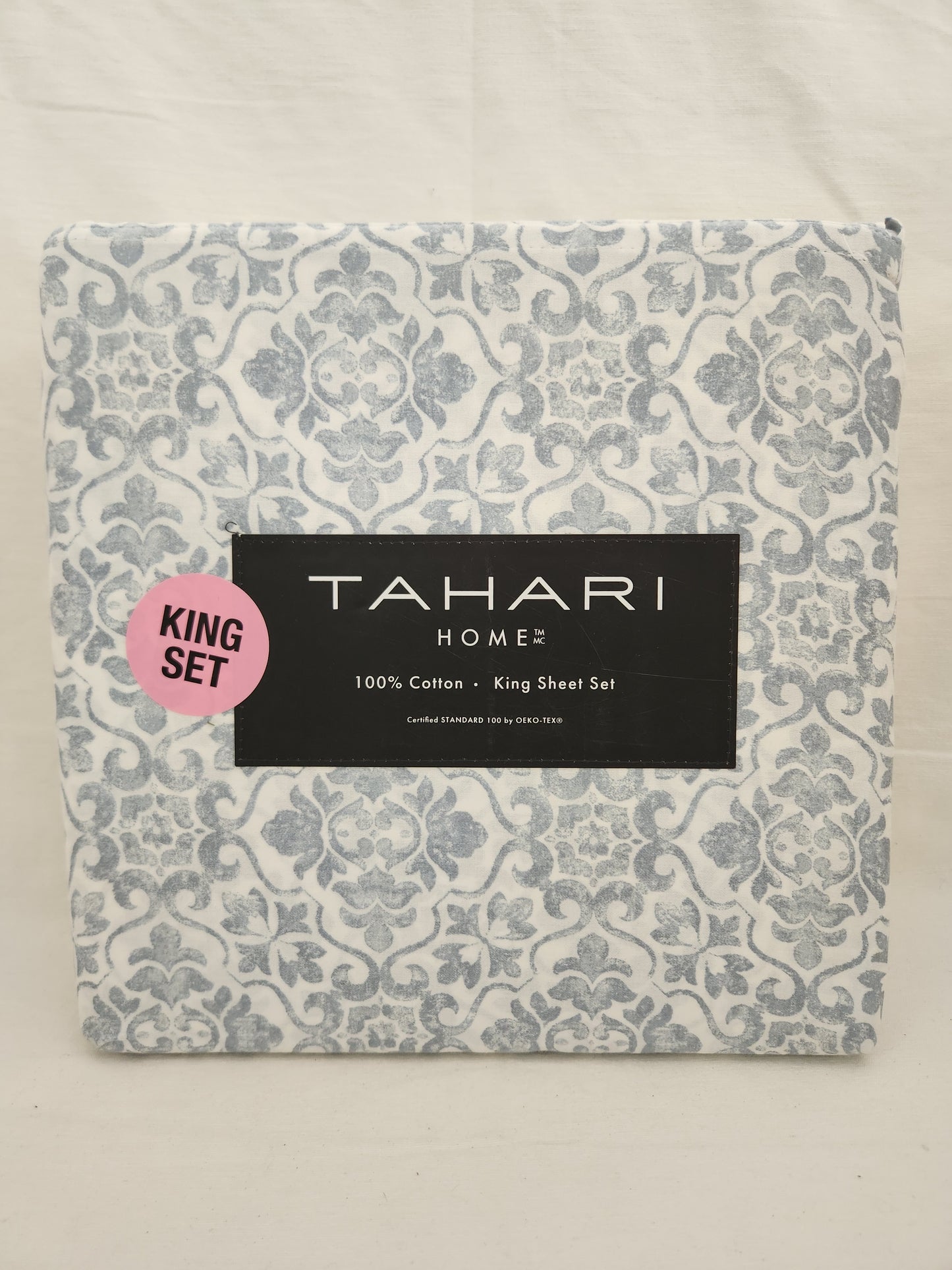 Tahari Home King Size Cotton Sheet Set