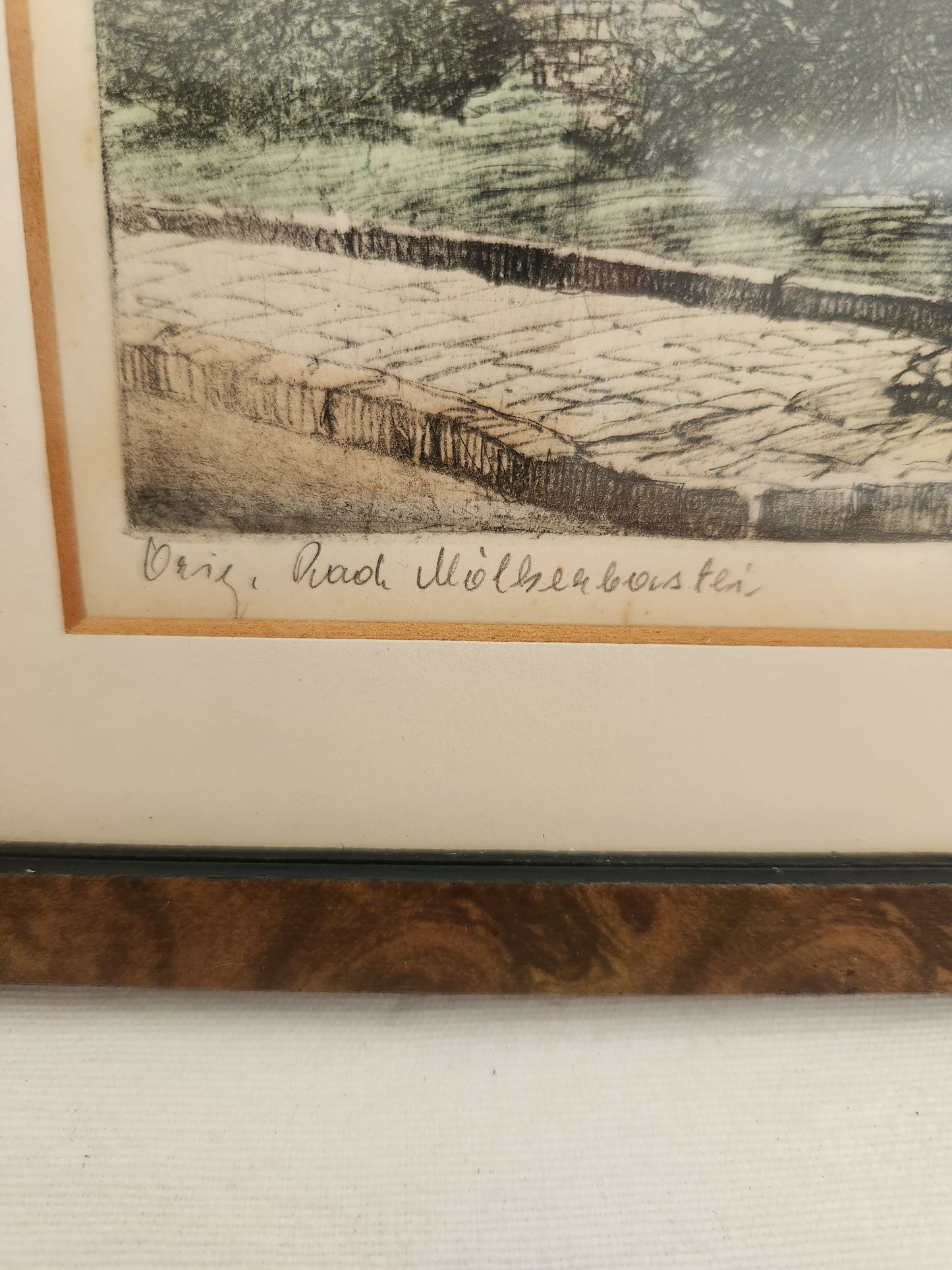 Framed Etching By Hans H. Leisch