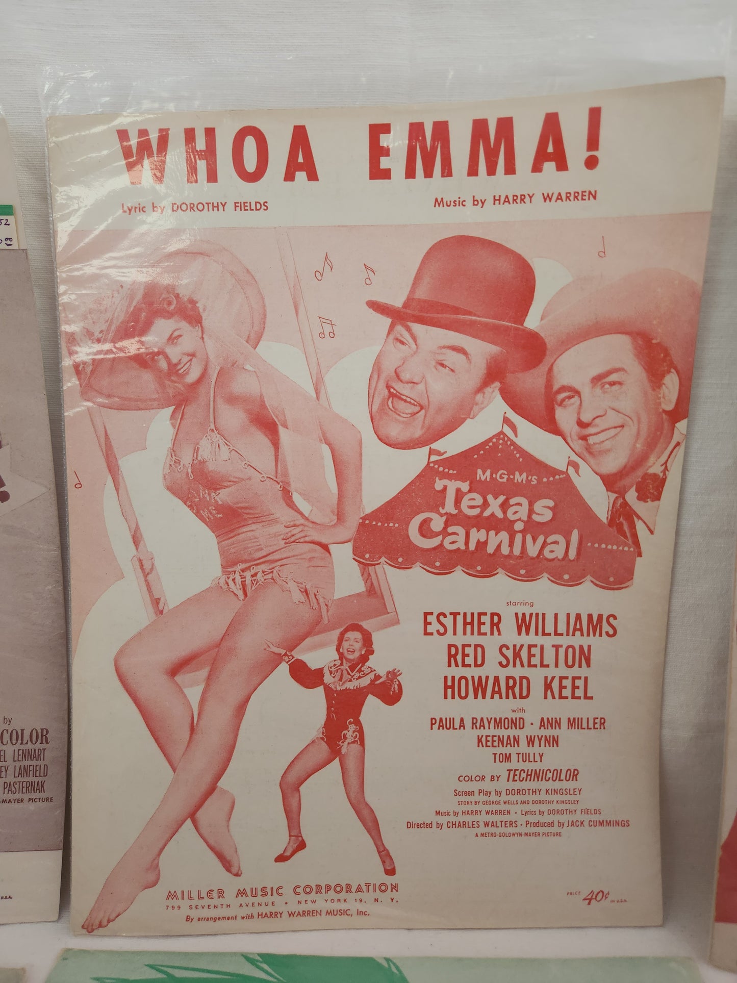 Lot of 6 Vintage - Esther Williams Movies Sheet Music