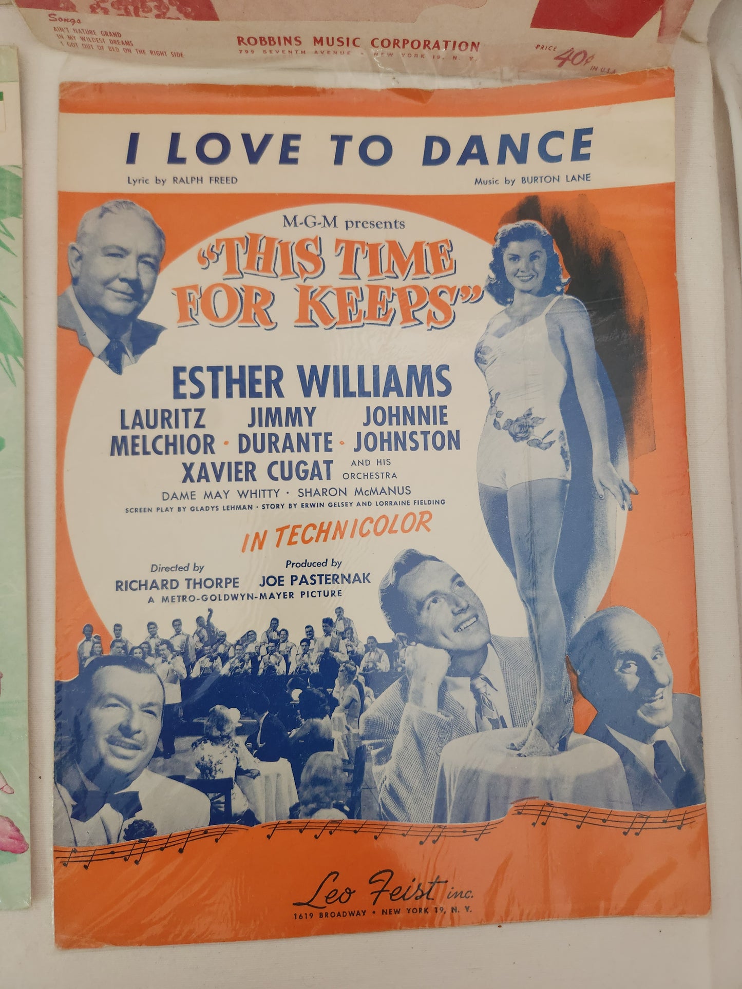 Lot of 6 Vintage - Esther Williams Movies Sheet Music