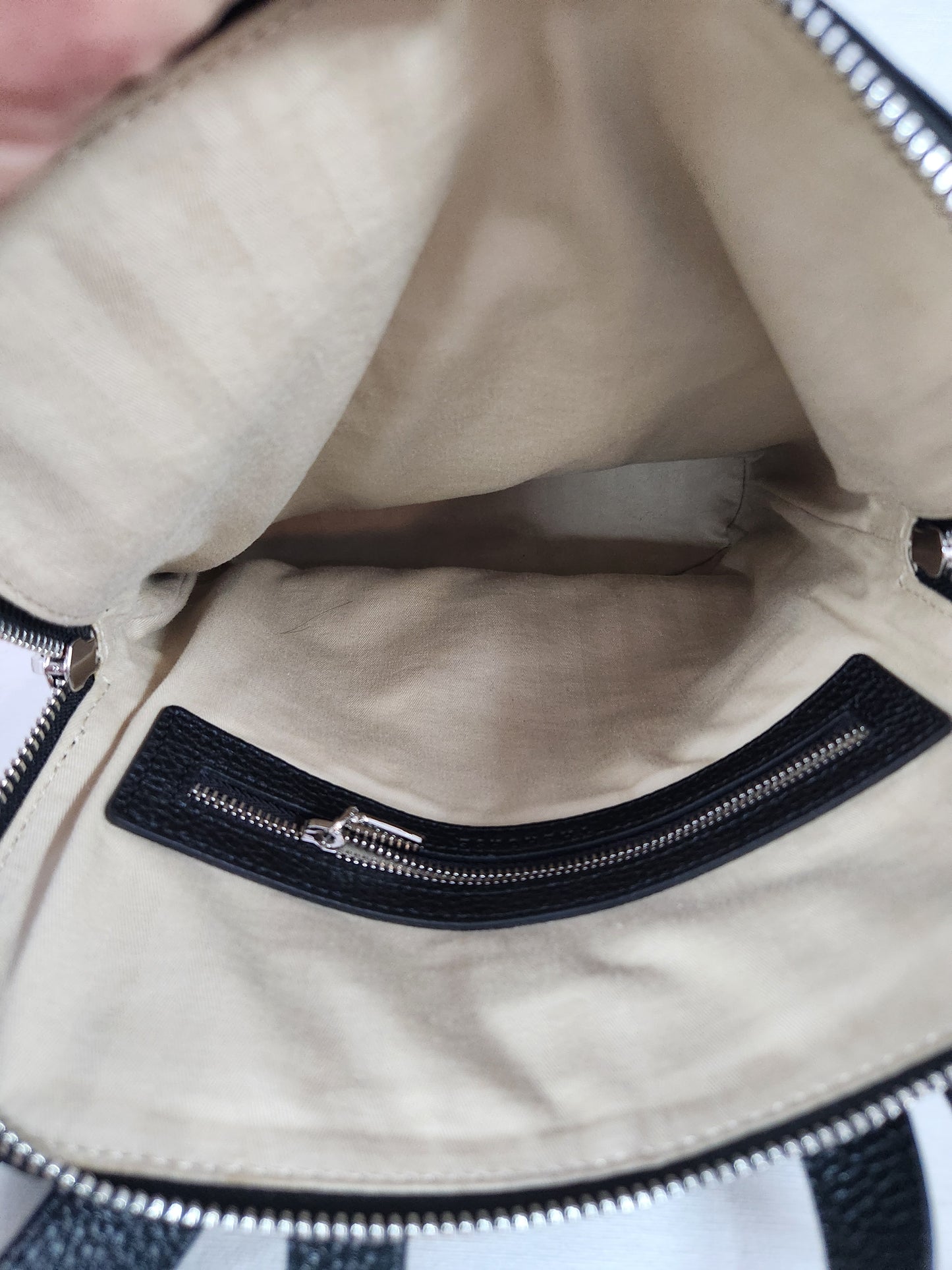 The Horse - Black Pebbled Leather Mini Backpack