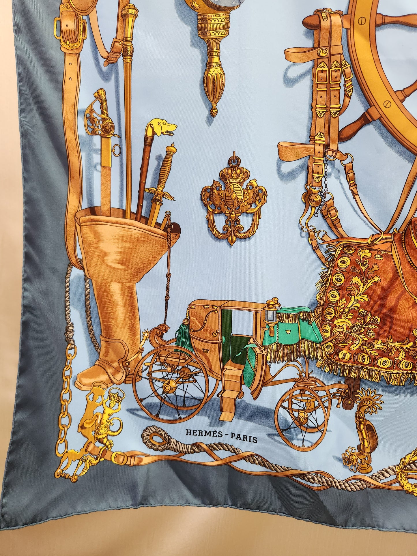 Vintage - Hermes "Musee Museum" 90cm Silk Scarf