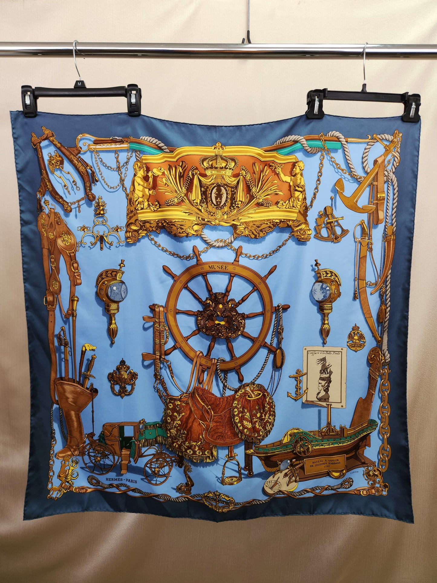 Vintage - Hermes "Musee Museum" 90cm Silk Scarf