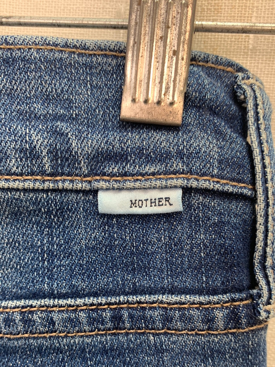 MOTHER right of passage The High Waisted Rascal Slice Undine Hem Jeans - 24