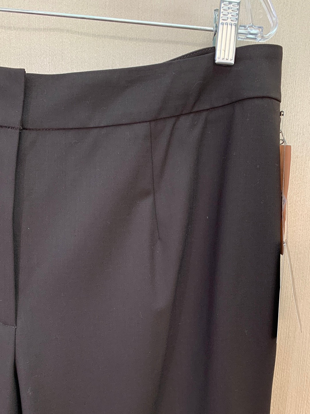 NWT - TESORI WOMAN ash brown Wool Unlined Cropped Pants - 16W
