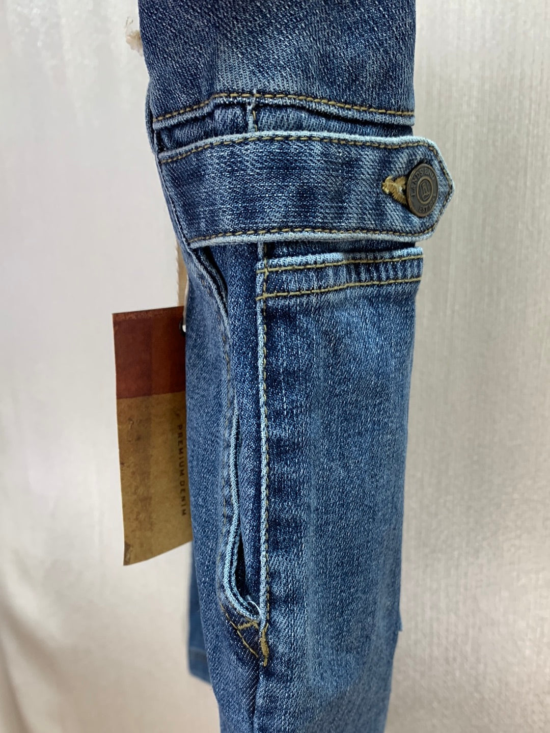 NWT - LANDS' END blue Premium 21.5" Denim Skirt - 18