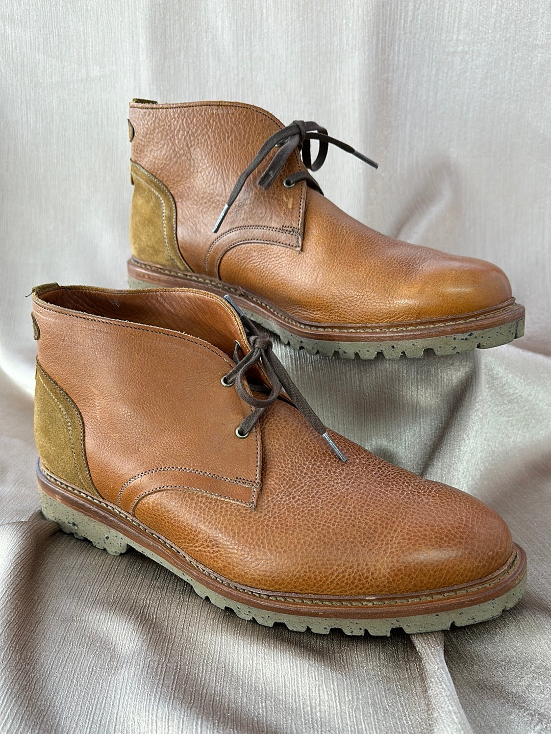 ALLEN EDMONDS cognac brown Discovery Chukka Boots - Men's 9.5