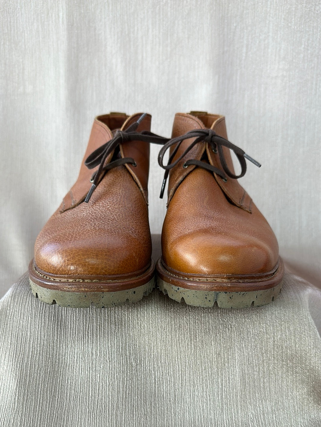 ALLEN EDMONDS cognac brown Discovery Chukka Boots - Men's 9.5