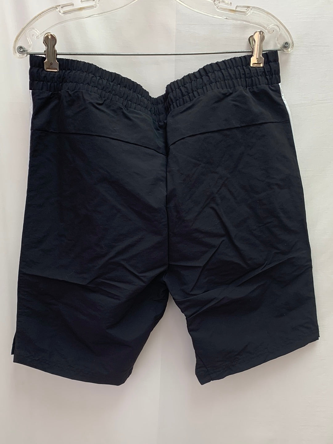 NWT - REEBOK black white MYT Woven Side Snap Shorts - Medium