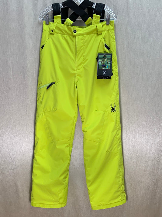 NWT - SPYDER acid neon yellow Ski Propulsion Insulated Pants - Kyd's 20