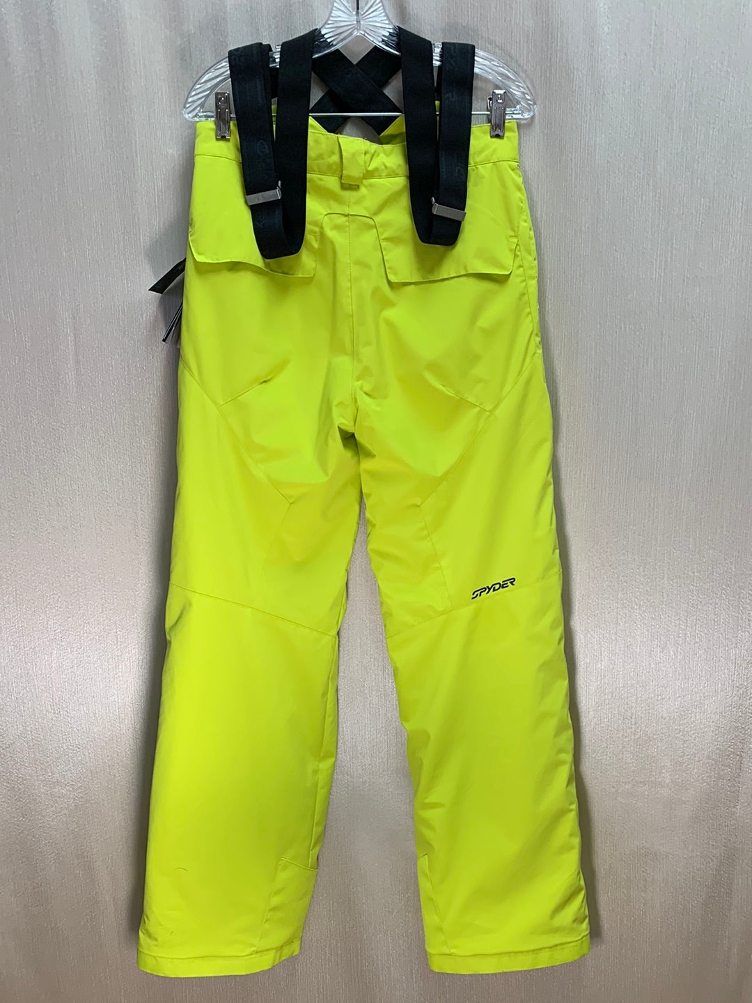 NWT - SPYDER acid neon yellow Ski Propulsion Insulated Pants - Kyd's 20
