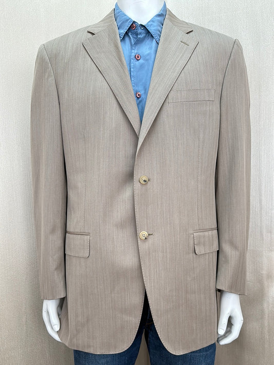 CANALI light brown 100% Wool Super 150's 2 Button Sport Coat - 54 / US 44L