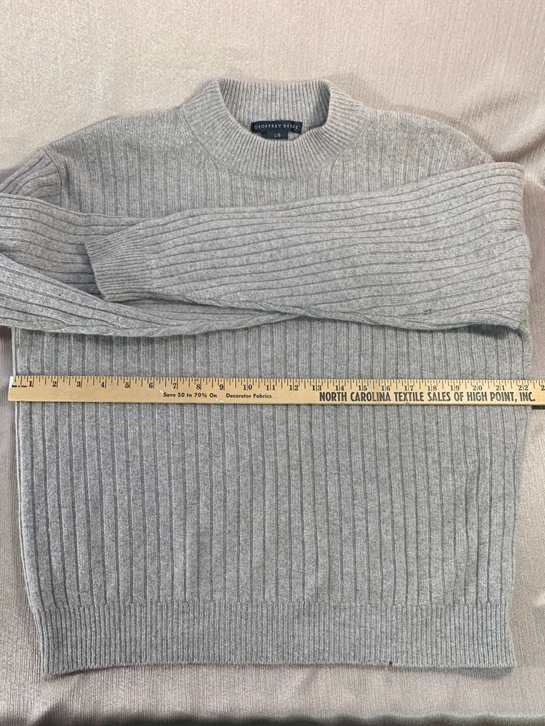 LOT OF 3 CASHMERE Sweater Upcycle Felt Craft Cutters Fabric - green tan gray