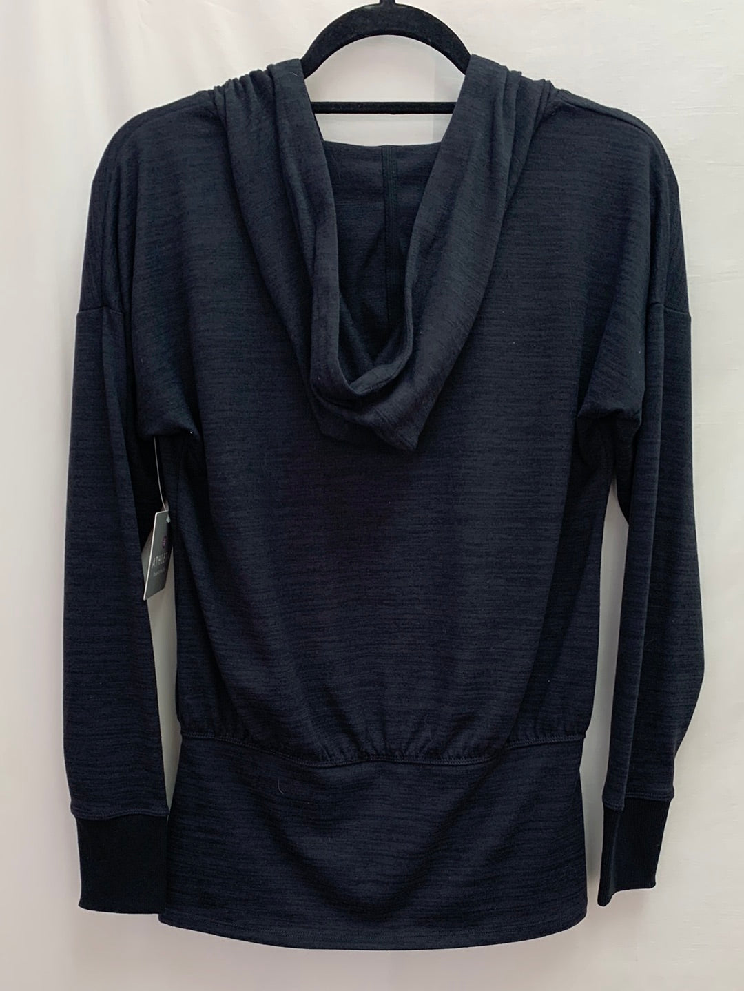 NWT - ATHLETA marled grey Batwing Robin Hooded Sweatshirt - XS