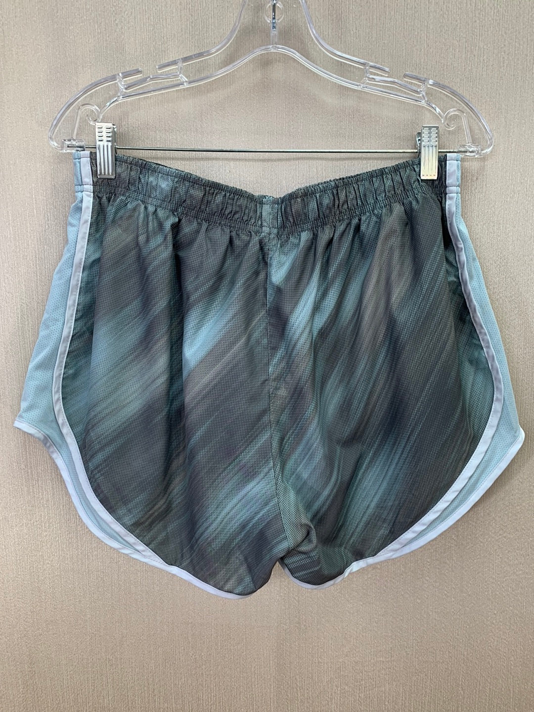 NIKE blue gray Print Dri-Fit Recycled Polyester Running Shorts - XL