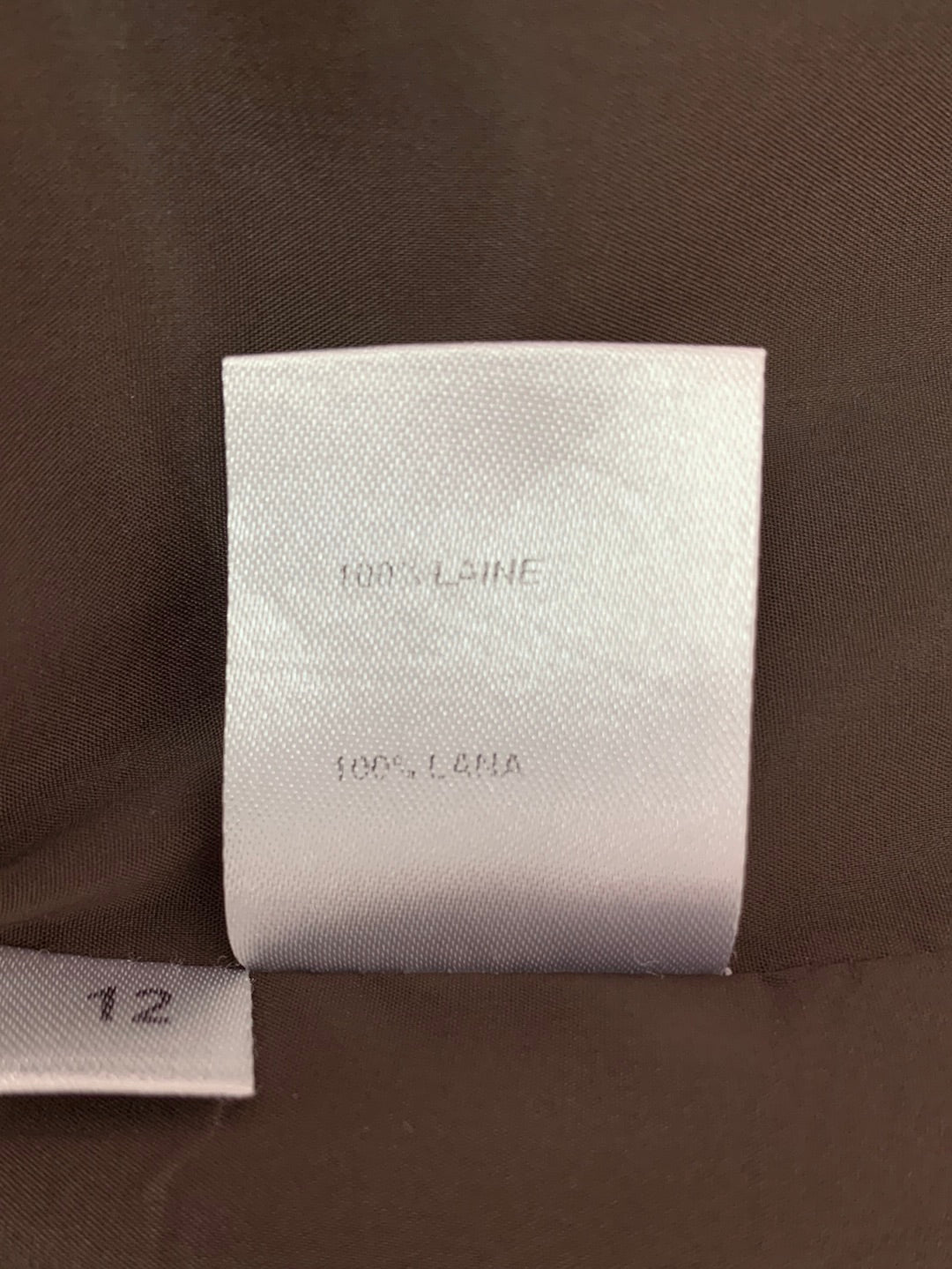 DONCASTER brown 100% Wool (lined) Jacket & Pants 2 pc Pantsuit - 12