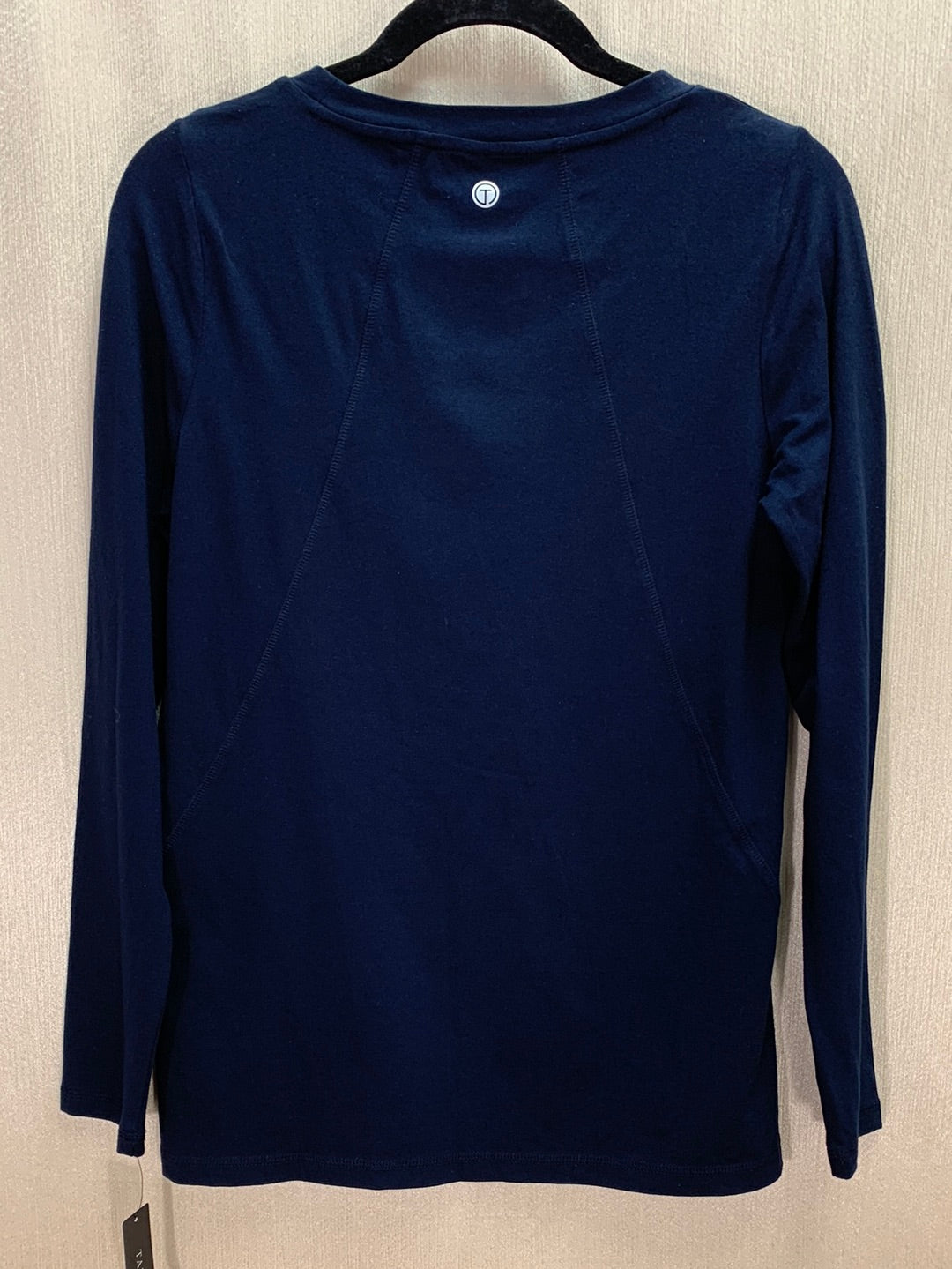 NWT - T by TALBOTS navy Cotton Modal Long Sleeve Top - M